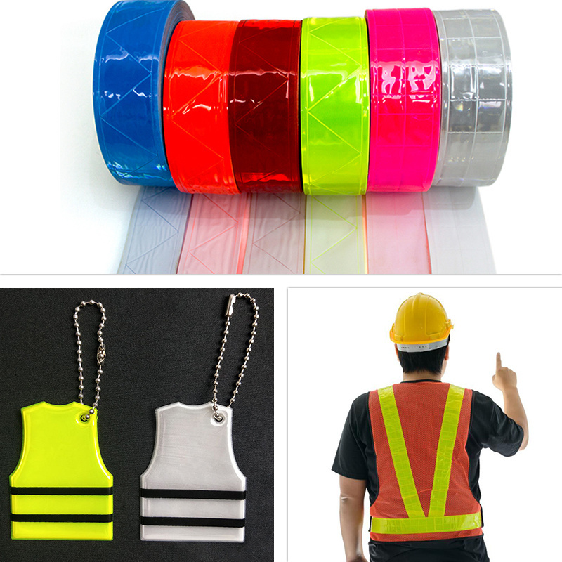 YouGuang Reflective Micro-Prismatic Film material Clothing Retro Fabric Sew On Type Grade Vinyl Roll Yellow Reflective PVC Tape