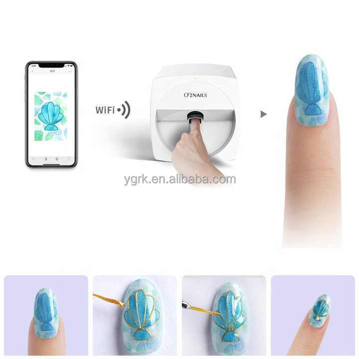 Portable smart fingernail painting machine  3D nail decoration machine for nail paint