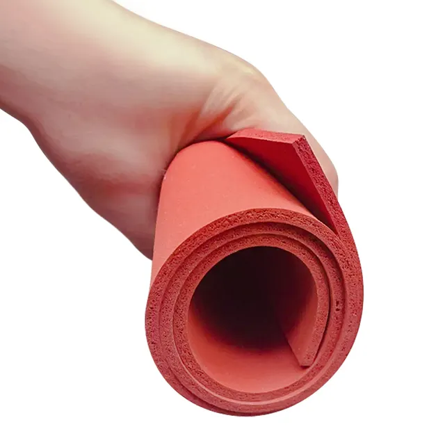 Hot sale high temperature resistance good flexibility silicone foam pad/roll/sheet