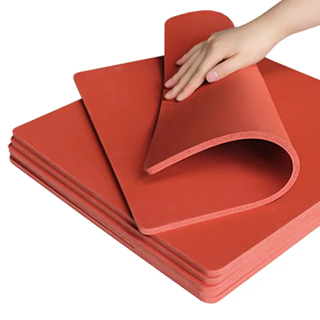 Good flexibility heat resistant silicone foam sheet for hot stamping machines