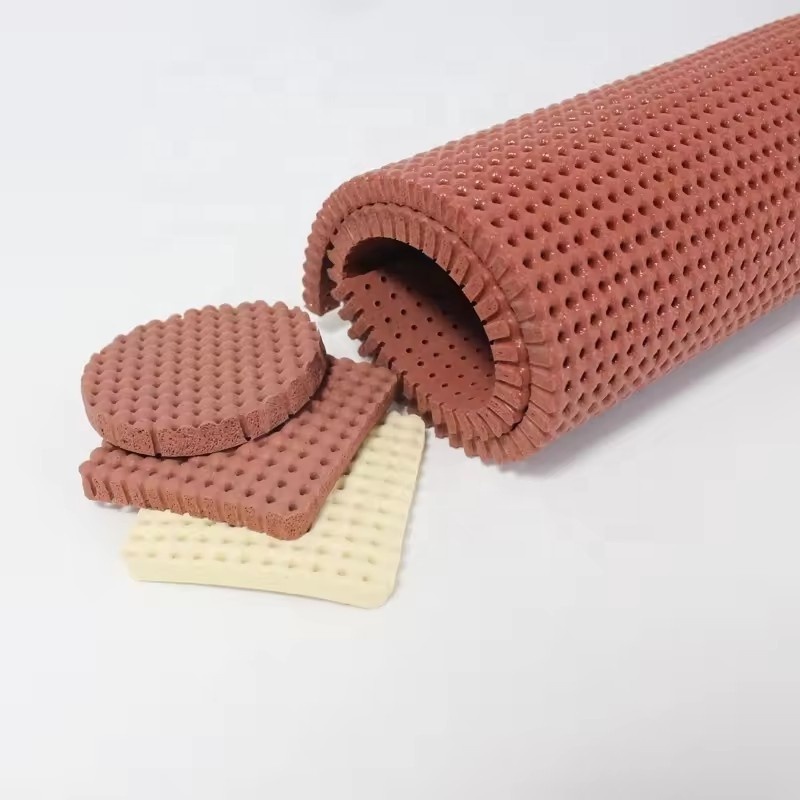 Custom 4mm 6mm 8mm 10mm thickness Perforated foaming rubber silicone sheet