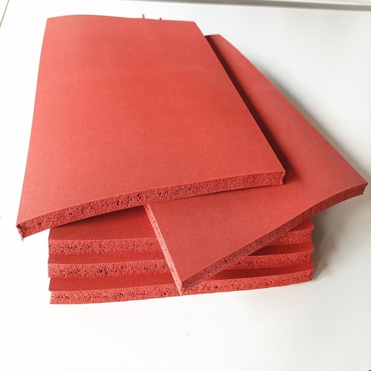 High quality  high tepm Shore A 10-35 silicone rubber foam sheet