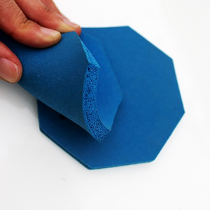 Factory Sale Insulation Closed Cell Blue Silicone Sponge Foam Rubber Sheet