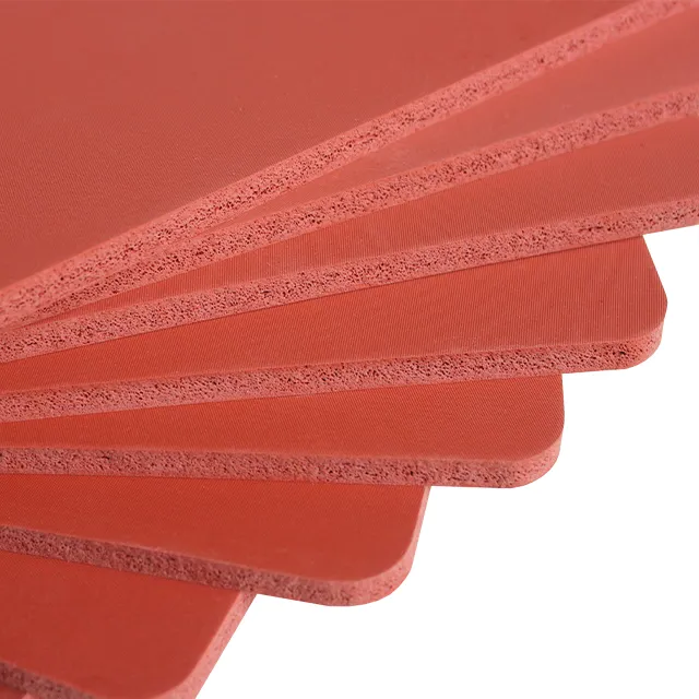 Good flexibility heat resistant silicone foam sheet for hot stamping machines