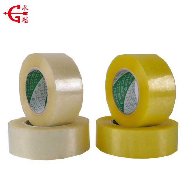 High quality wholesale transparent Super transparent opp tape nature rubber bopp packing tape