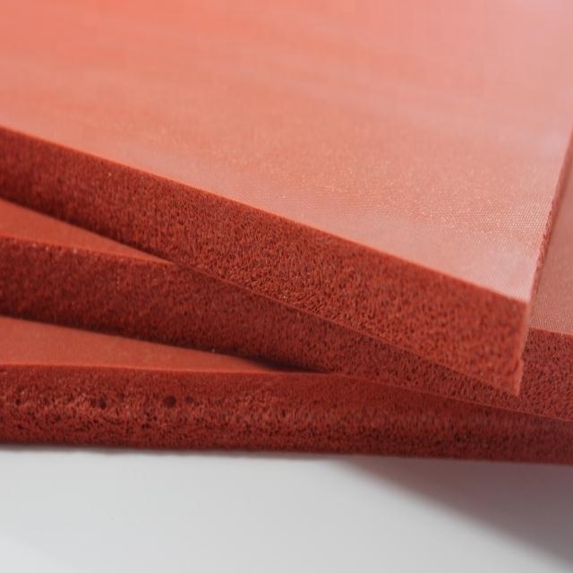 High temperature resistant silicone rubber foam sheet closed cell  silicone sponge board for thermal transfer printing equipment