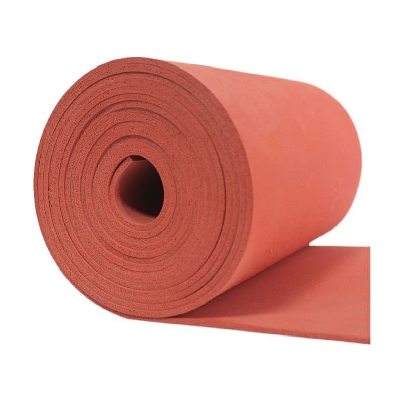 High temperature resistant silicone rubber foam sheet closed cell  silicone sponge board for thermal transfer printing equipment