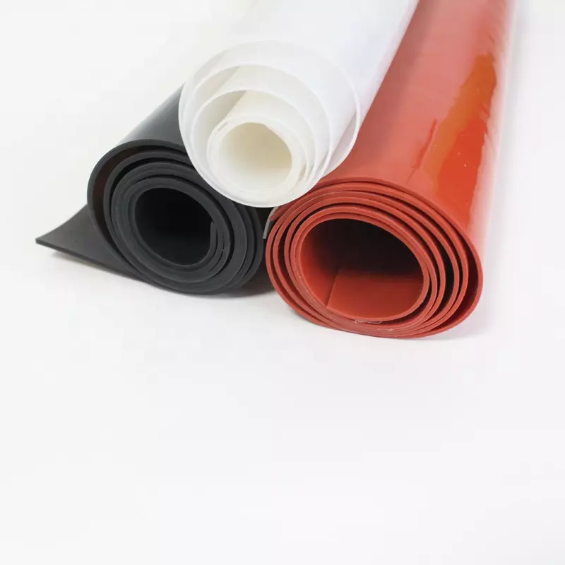 Tasteless high temperature resistance silicone rubber transparent  sheet