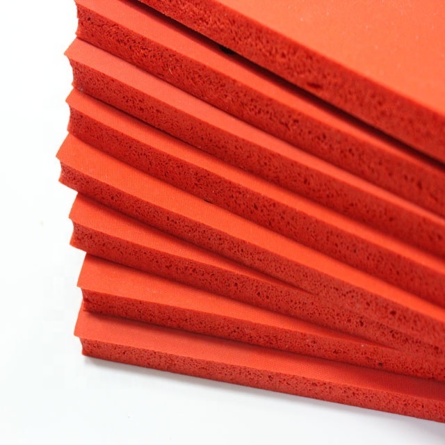 High temperature resistant silicone rubber foam sheet closed cell  silicone sponge board for thermal transfer printing equipment