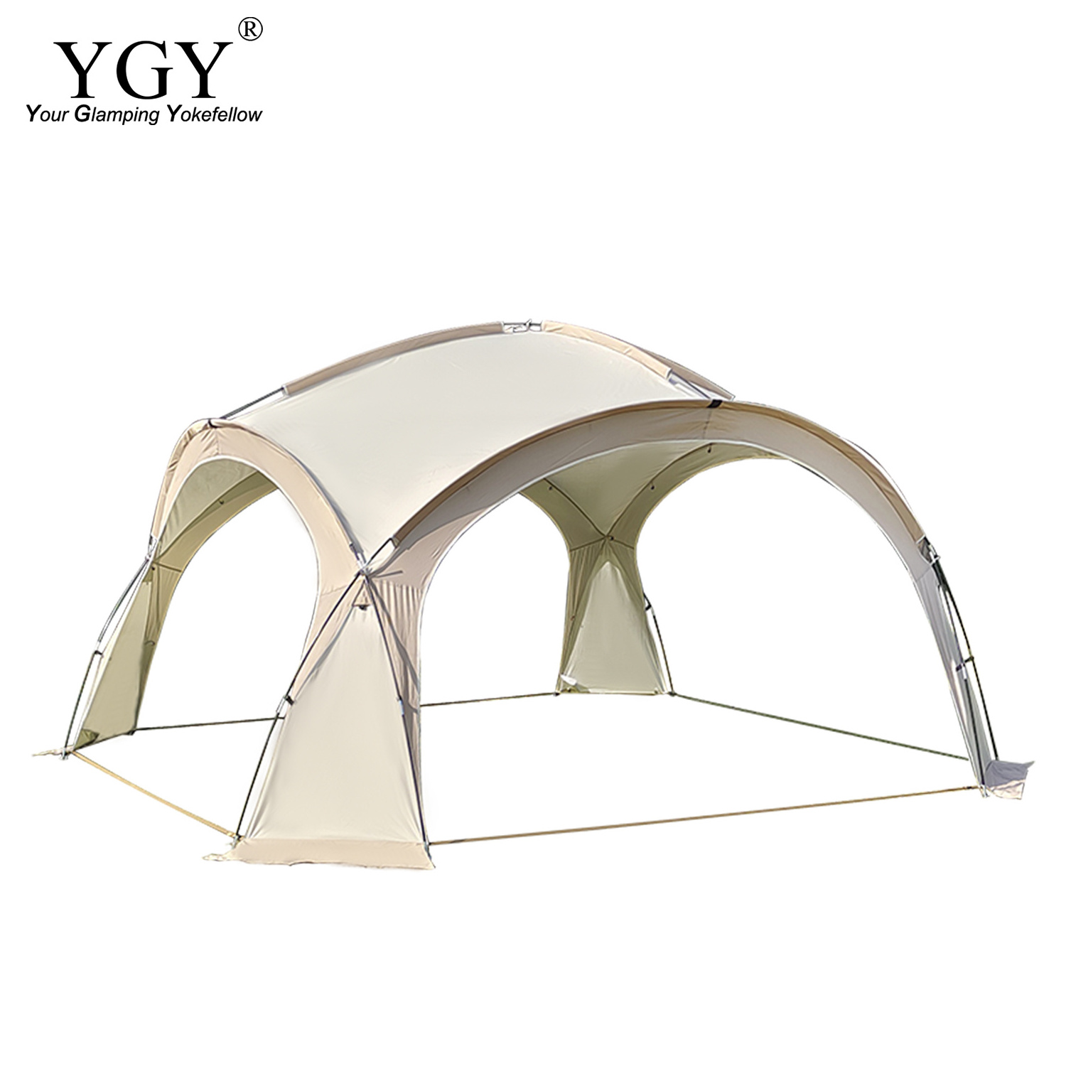 Dome Canopy Tent,Large Shelter Gazebos for Outdoor Camping,14*14 ft, UPF50+,PU 2000MM+, Sidewall and Aisle for Choice