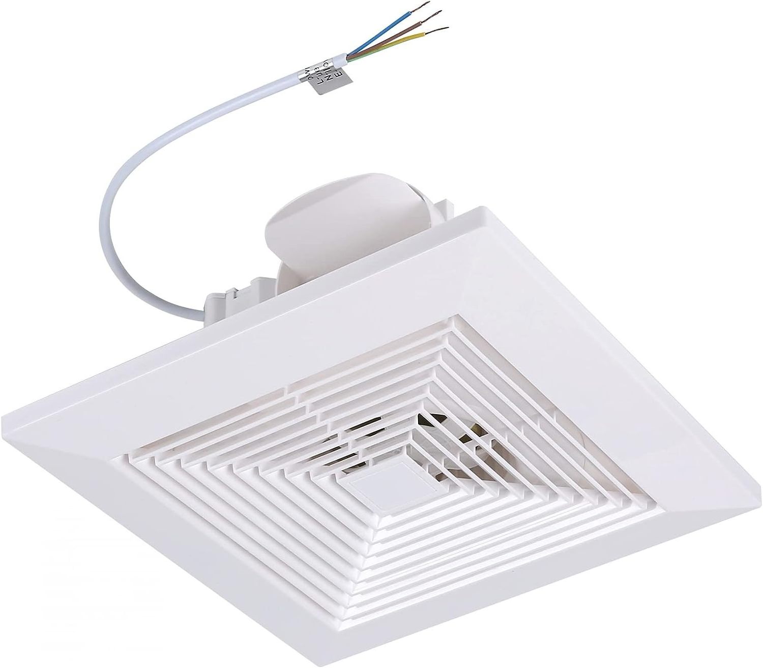 Ventilation Fan Shower Ceiling Ventilation White Square Extractor Fan For Bathroom