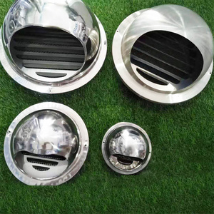 High Quatlty Outer door Wall Mounted Duct Round Stainless Steel Air Vent Cap waterproof air vent cover Round air vent cap