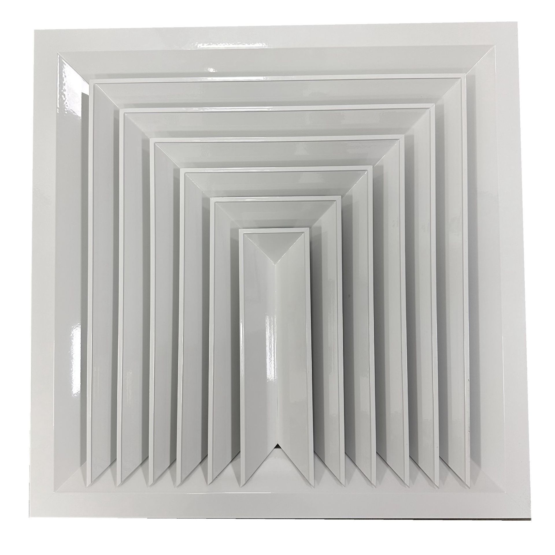 HVAC air conditioning ventilation square ABS aluminum alloy air diffuser with damper