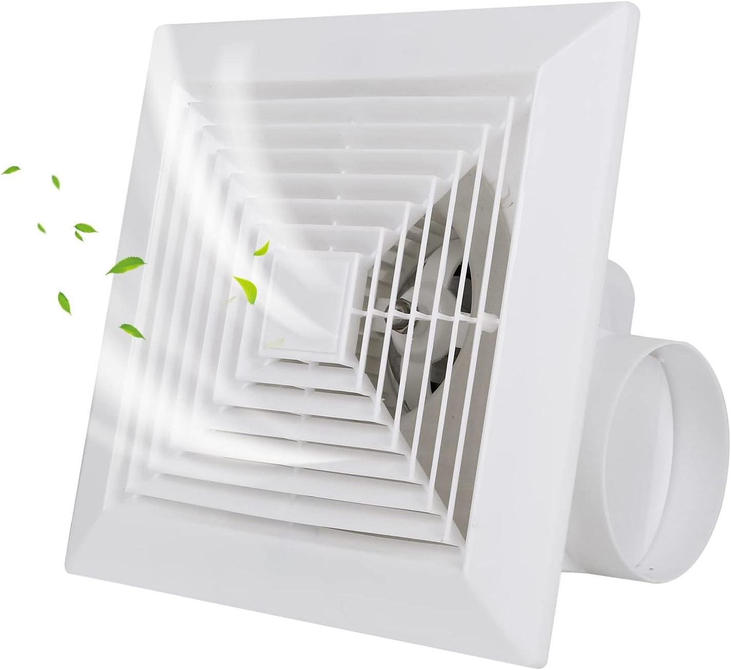 Ventilation Fan Shower Ceiling Ventilation White Square Extractor Fan For Bathroom