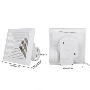 Ventilation Fan Shower Ceiling Ventilation White Square Extractor Fan For Bathroom