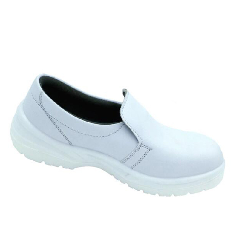 Wholesale genuine leather slip on ESD safety shoes ,White color chef shoes ,Slip Resistant Antistatic safety shoes