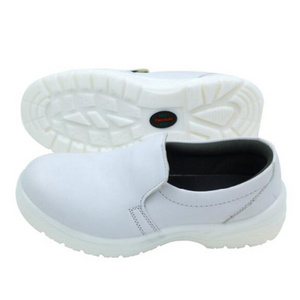 Wholesale genuine leather slip on ESD safety shoes ,White color chef shoes ,Slip Resistant Antistatic safety shoes