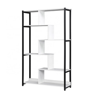 Modern Vintage Tall Bookshelf Organized Storage Bookcase for Bedroom Living Room Home Office Warehouse Use Tiered Bookcase