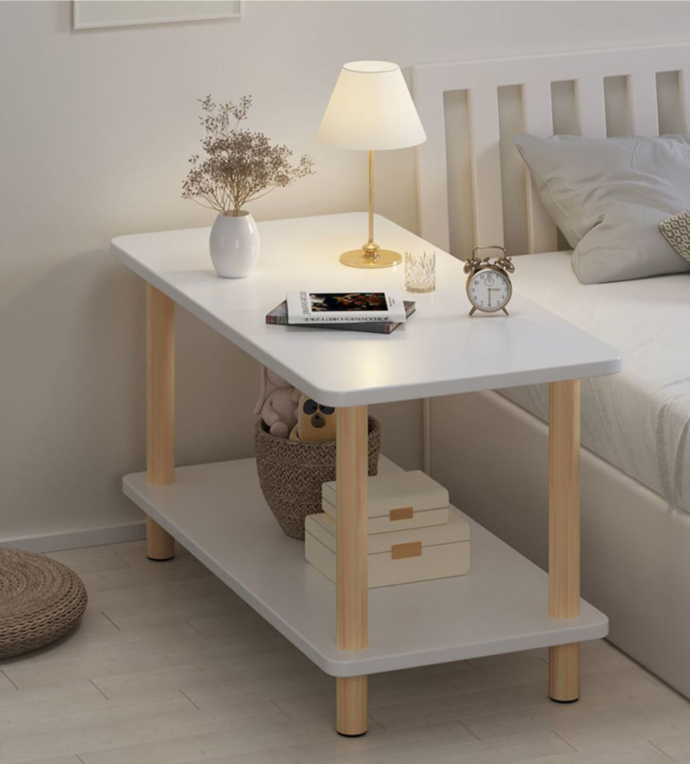 YIHE Bedroom household bedside table minimalist storage cabinet small movable coffee table