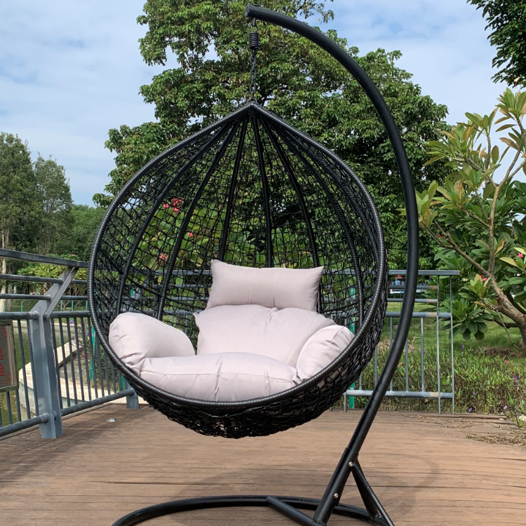 Modern Patio Swings Outdoor rattan swing egg chair garden furniture hanging single all color swing chair