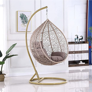 Modern Patio Swings Outdoor rattan swing egg chair garden furniture hanging single all color swing chair