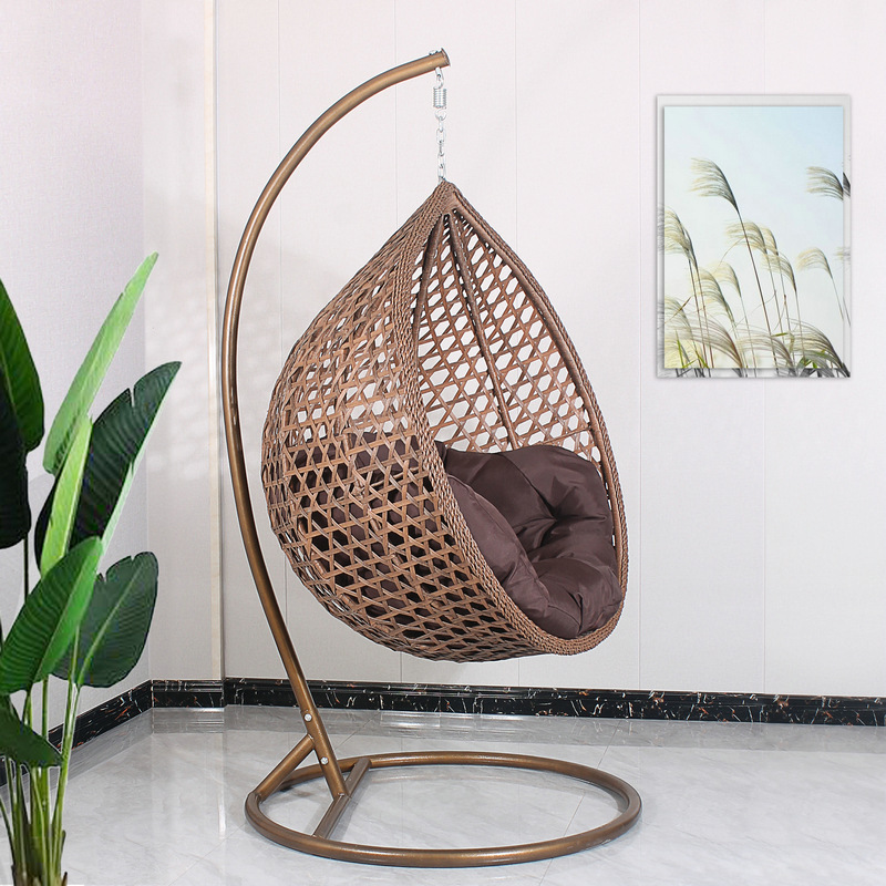 Backyard Swing Hanging Chair Garden Single Seat Adults Swing Egg Chair For Sale