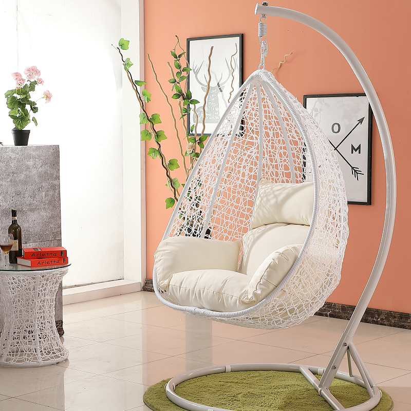 Hot Sell Outdoor Garden Patio Rattan Hanging Chair Leisure Wicker Swing Egg Chair