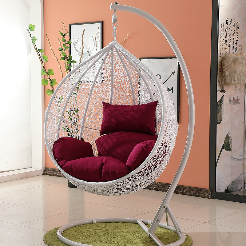 Factory Direct balcony egg chair garden swing hanging egg chair outdoor swing sofa patio swings with stand