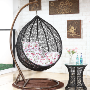 Factory Direct balcony egg chair garden swing hanging egg chair outdoor swing sofa patio swings with stand