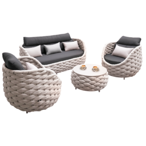 Garden furniture china  waterproof cushions  sofa garden rattan  chair set rattan outdoor furniture for restaurant