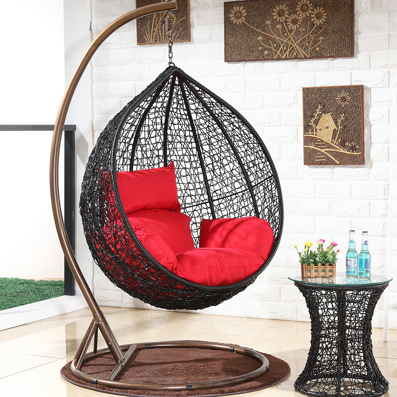 Factory Direct balcony egg chair garden swing hanging egg chair outdoor swing sofa patio swings with stand