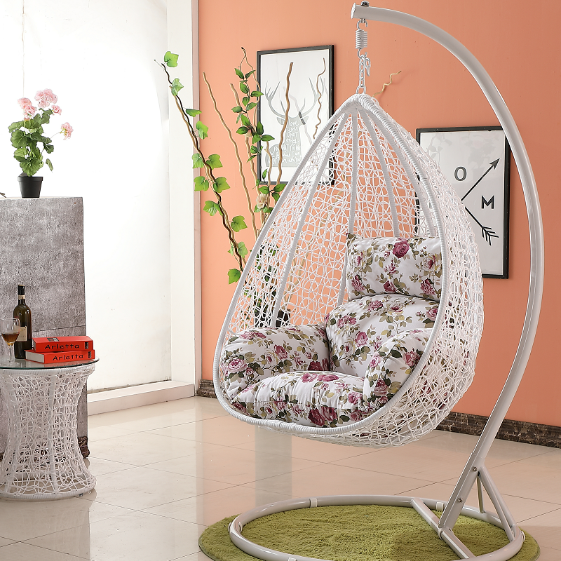 Hot Sell Outdoor Garden Patio Rattan Hanging Chair Leisure Wicker Swing Egg Chair