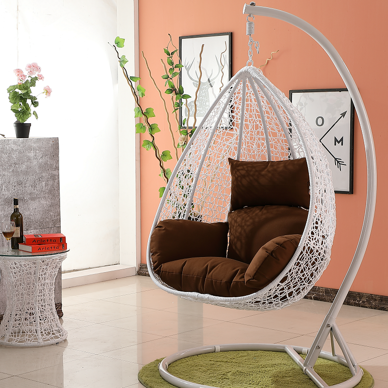 Hot Sell Outdoor Garden Patio Rattan Hanging Chair Leisure Wicker Swing Egg Chair