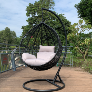 Ex-Factory Price patio set outdoor backyard swing set patio swing chair egg rattan outdoor swing chair