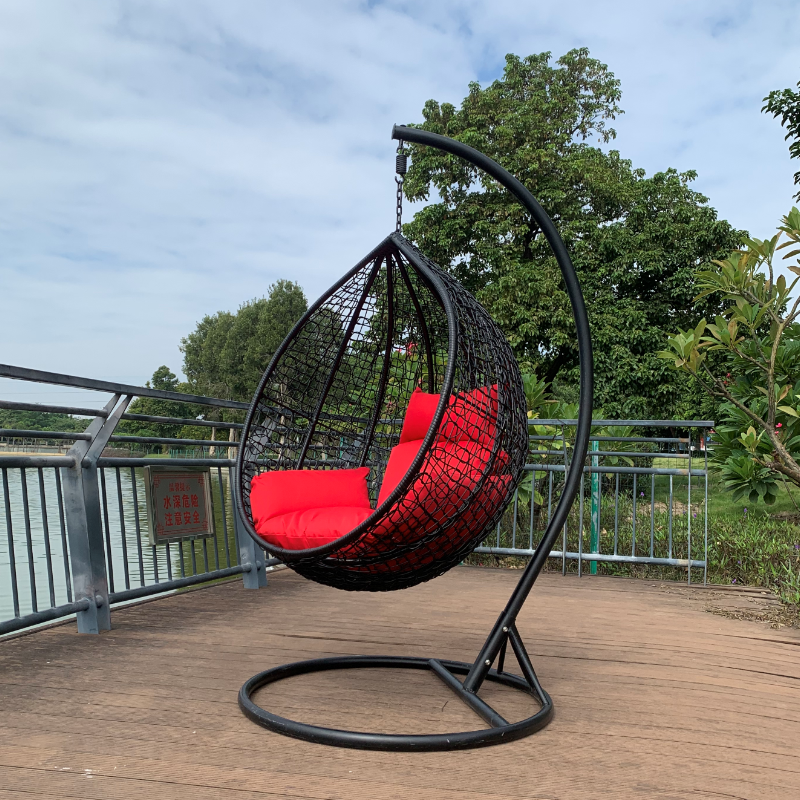 Ex-Factory Price patio set outdoor backyard swing set patio swing chair egg rattan outdoor swing chair