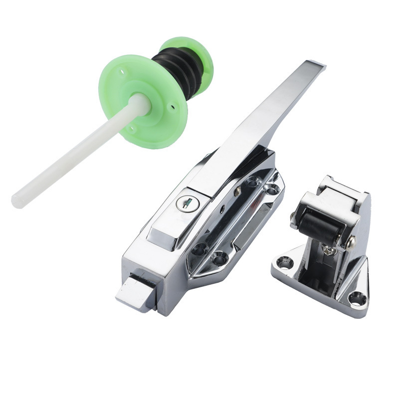 Factory wholesale cheap chrome plated cam-lift safety latch cold room door lock