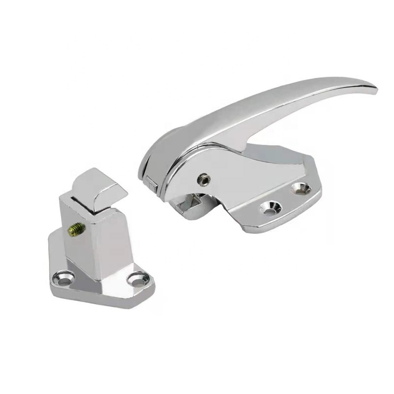 chrome plated cam-lift safety latch Cold Room door Locking Lever Freezer Door Handle