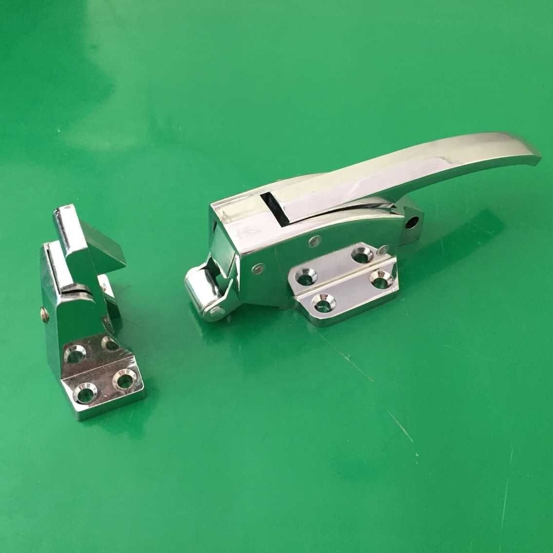 chrome plated cam-lift safety latch Cold Room door Locking Lever Freezer Door Handle