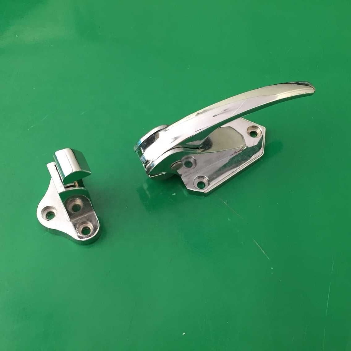 chrome plated cam-lift safety latch Cold Room door Locking Lever Freezer Door Handle