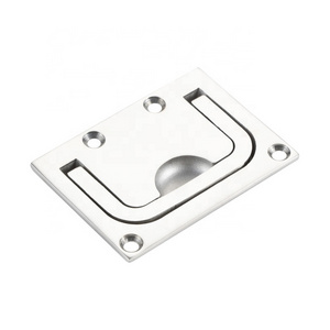 316 stainless steel square floor lock The yacht deck hatch shake handshandle buckle casting mirror polishing