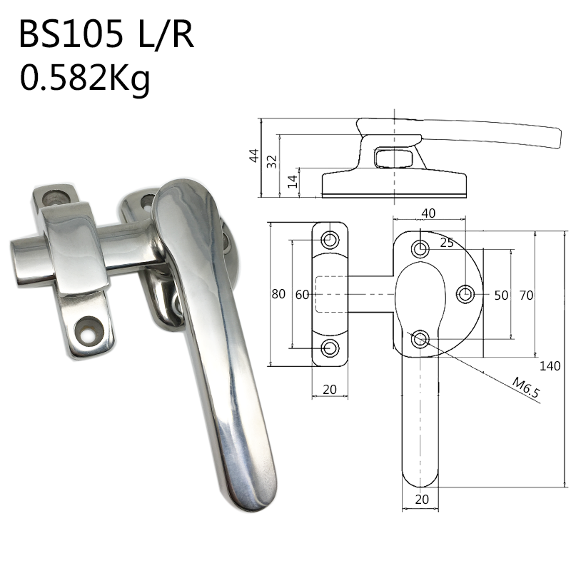 Stainless Steel Oven Steaming Cabinet Freezer Inside outside Compression Kitchen Handle Lock Latch