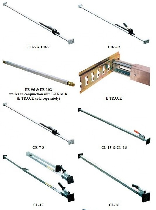 Steel Adjustable  Container Load Trailer Truck Jack Bar Cargo Bar Load lock