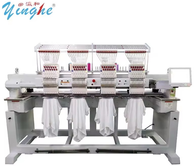 Yinghe High Quality Four Head 9/12 Needles Embroidery Machine