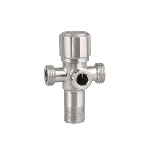 Wholesale Price Sanitary Fitting SUS304 SS304 Stainless Steel Shower 3 Way Toilet Angle Valve