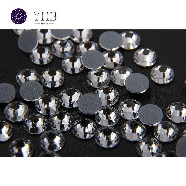 Higher Quality Crystal Round Glass Multi-Colour Hot Fix Solid And Stable Christmas Nail Art Rhinestone