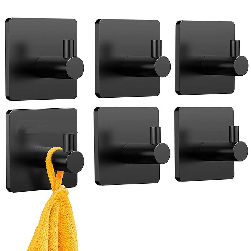 New Arrival Popular Self Adhesive Towel Wall Hooks Stainless Steel Coat Hook For Bathroom