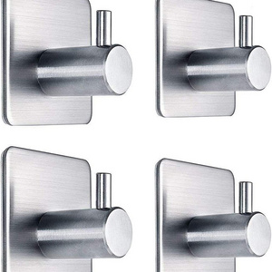 New Arrival Popular Self Adhesive Towel Wall Hooks Stainless Steel Coat Hook For Bathroom