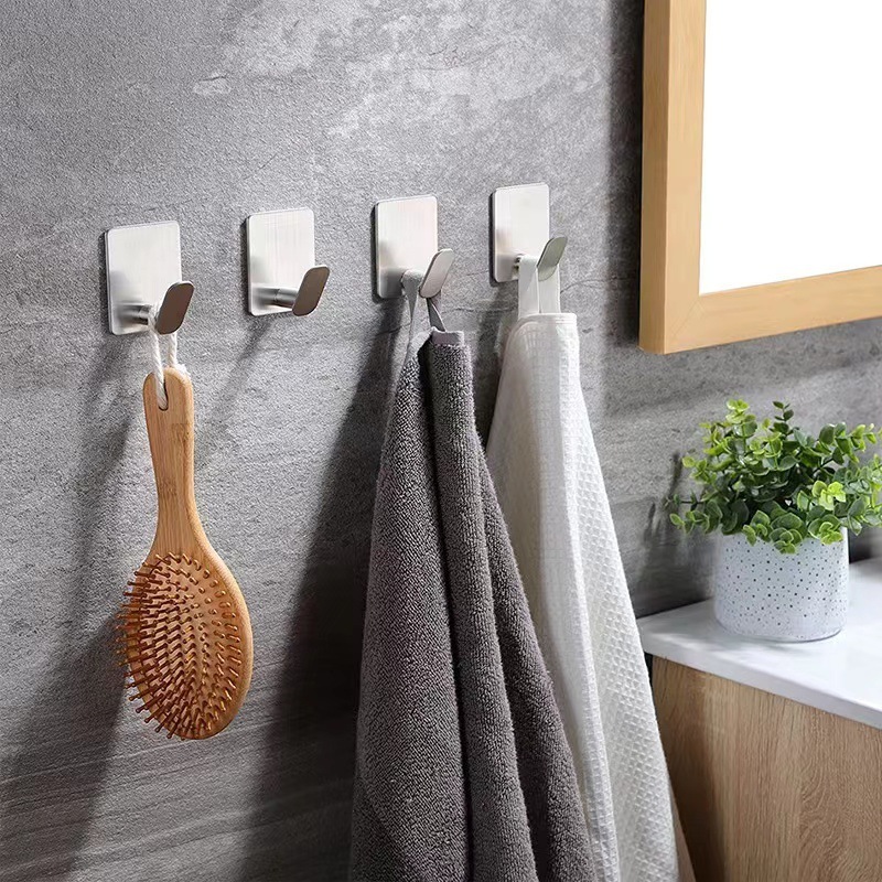 High Quality Durable Silver Black Strong Durable 304 Stainless Steel Small Coat Hook