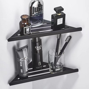 Bathroom Corner Shelf Wall Mount Shower Caddy Organizer Brushed Black Shower Caddy Bathroom Organizer