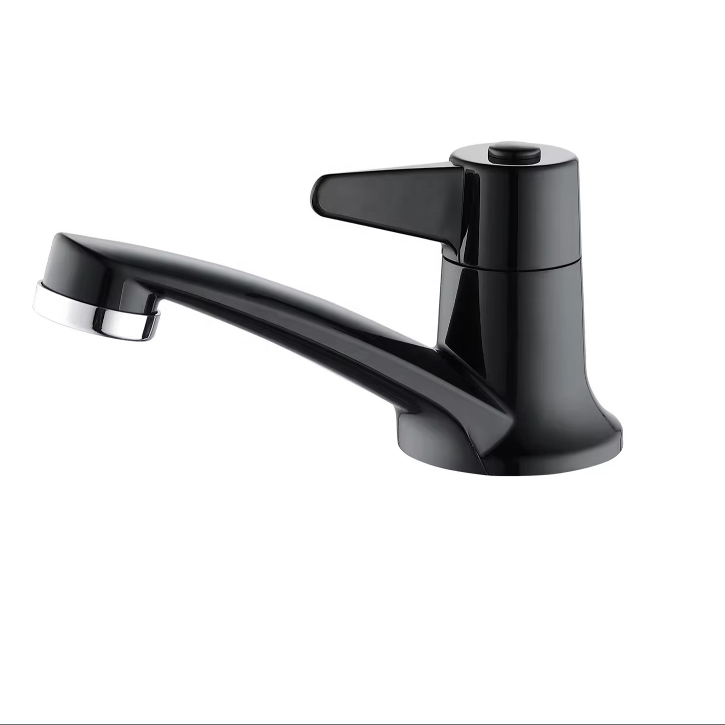 BLACK basin sink tap plastic single cold  quick-opening faucet